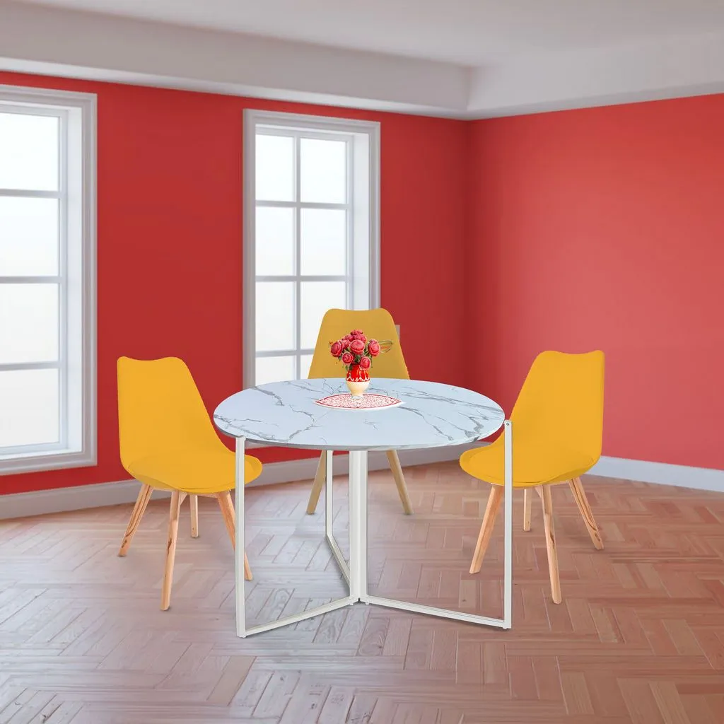 43" Folding Table Multi-Use in White Carrera
