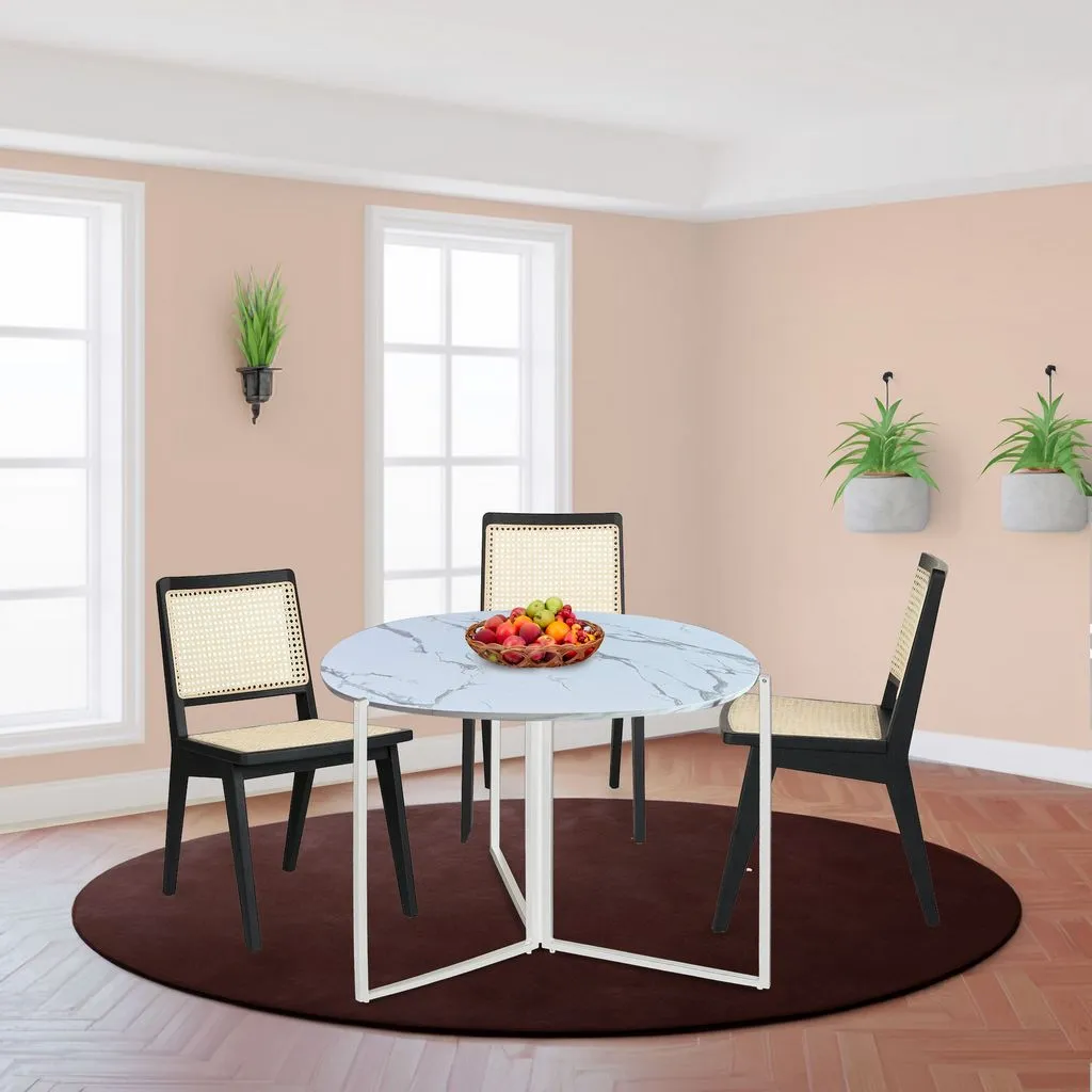 43" Folding Table Multi-Use in White Carrera