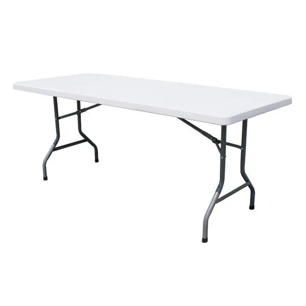 Nella 95" Plastic Solid Folding Table - 41597